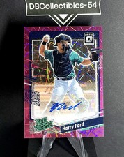 2023 Donruss Optic Harry Ford Pink Velocity Rated Prospect Auto 13/15 Seattle
