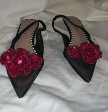 betsey johnson heel black size 8m GATH 