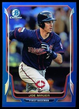 2014 Bowman Chrome Blue Refractor #134 Joe Mauer /250