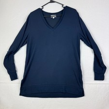 Lucky Brand Sweater Mens Medium V Neck Long Sleeve Blue