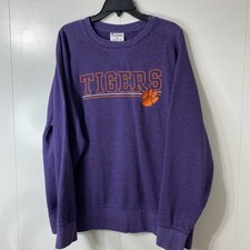 Vtg Clemson Tigers Champion Pullover Sweatshirt Mens XL Embroidered Spot