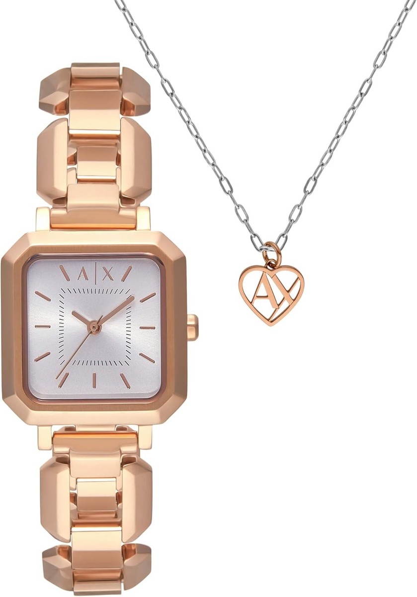 A|X Armani Exchange] Watch AX7167SET Women's Rose Gold | eBay