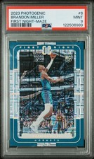 2023-24 Panini Photogenic - First Night Brandon Miller #6 Maze /25 (RC) MINT