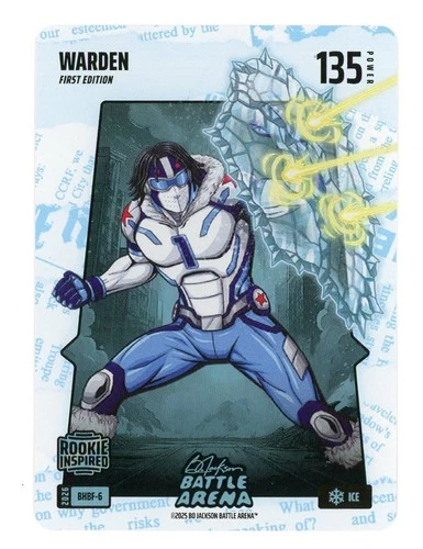 2026 Bo Jackson Battle Arena "Warden" Cam Ward Ice Blue Headlines Battlefoil SP