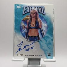 2025 Topps Exalted WWE Michelle McCool On Card Auto EXA-MIC  Bookend 01/99! 