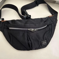 Porter Tanker Nylon Waist Bag Body Bag Black
