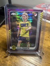 2025 Topps Chrome MLS #20 Edvard Tagseth RC Purple Pulsar Refractor Nashville SC
