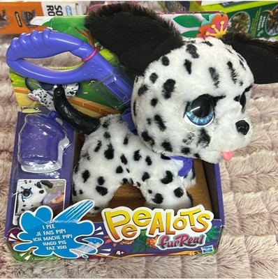 Fur Real Peealots Black White Spotted Dog | eBay