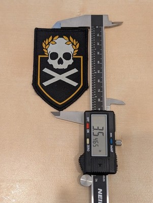 Task Force Doomer Skull with Golden Laurel over X Patch
