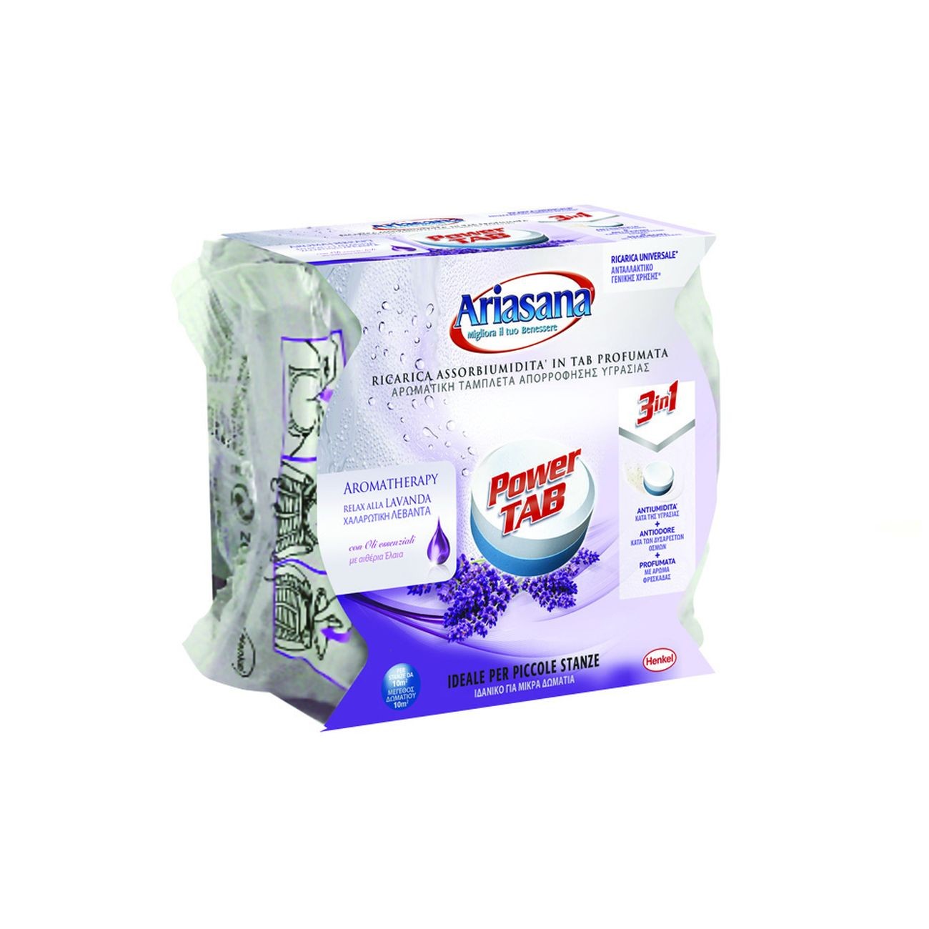Stock 12x Ariasana Power Tab Micro 300g Lavanda - Ideale per Camper e Barche