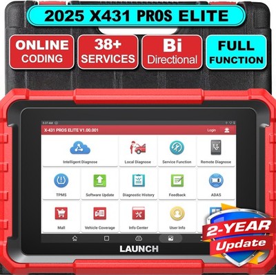 2025 LAUNCH X431 Pro Elite V+ Bidirectional Car Diagnostic Scanner Coding Tool