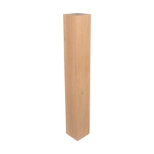 Architectural Products by Outwater 35-1/4in H x 5in W Solid Oak Wood Island Leg