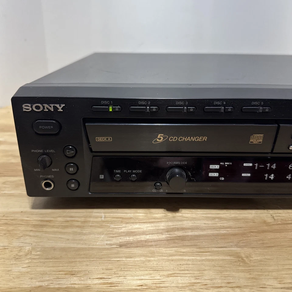 Sony RCD-W50C CD Recorder / 5-Disc CD Changer Combo – Tested & Working - Image 2 of 4