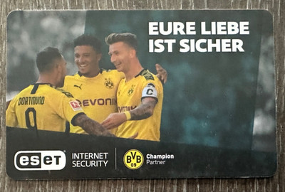 RFID / NFC Anti-Skimming Karte*eset BVB Champion Partner*Kreditkarten-Schutz*NEU