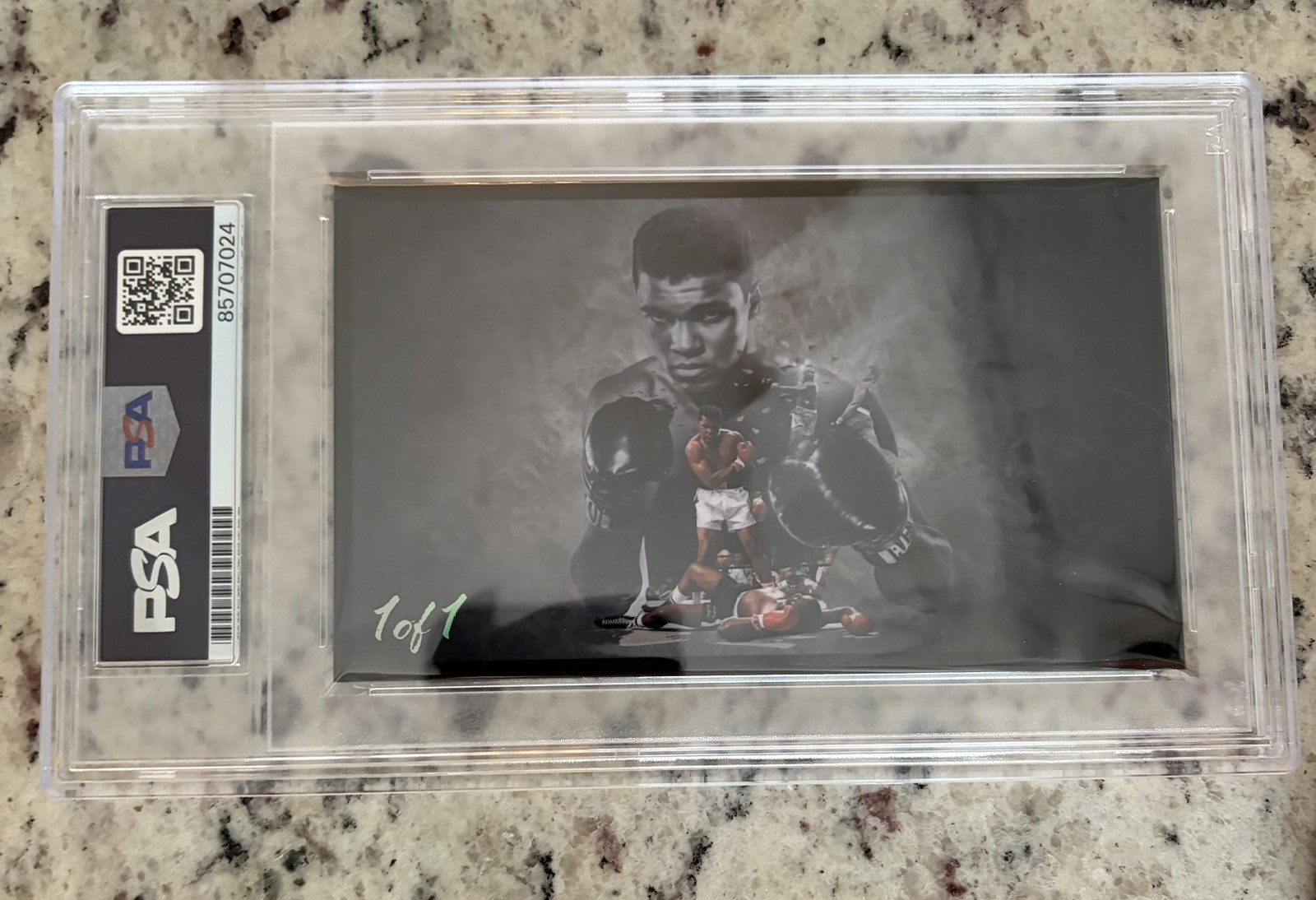 Muhammad Ali signed Cut 3x5 Custom Card PSA DNA Boxing Autograph Auto 1/1 GOAT view 2