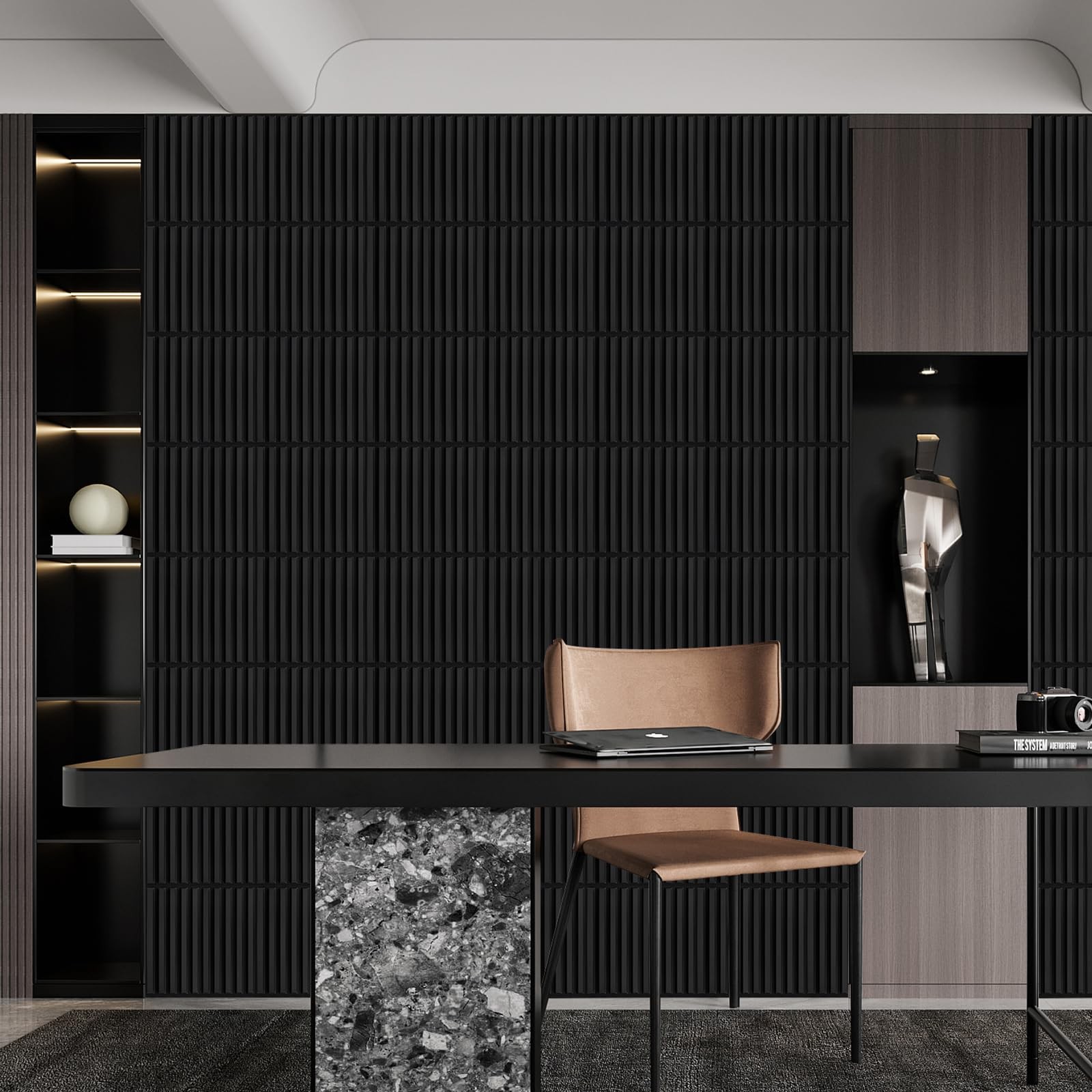 Heikki 30 Pack 3D Wall Panel for Interior Wall Décor, PVC Flower ...