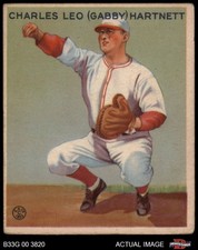 1933 Goudey #202 Gabby Hartnett Cubs HOF 2 - GOOD