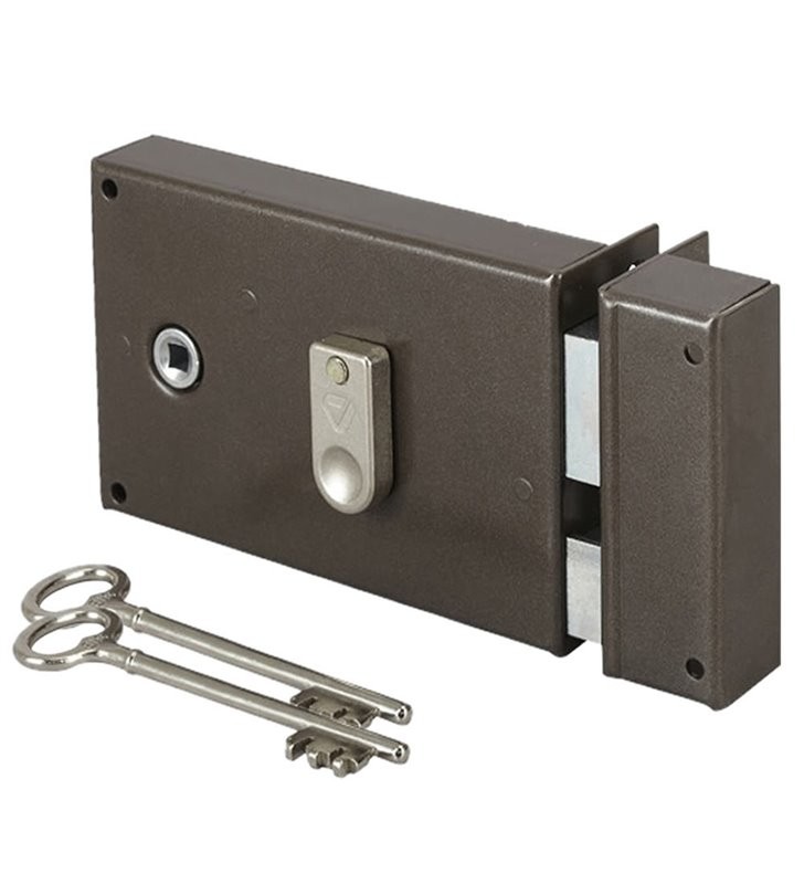 Serrure en applique monopoint Vachette droite pour réparer une porte qui ne ferme plus