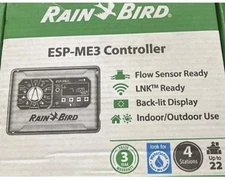 Rain Bird ESP-ME3 4 Station Indoor/Outdoor Lawn Sprinkler Controller