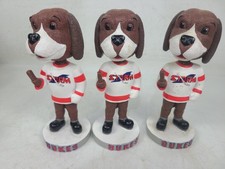 Toledo Storm Mascot Dukes White Minor League Hockey Jersey Bobblehead Lot Of 3