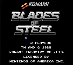 Box and Game Only Blades Of Steel Nintendo NES 