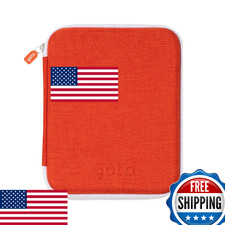 YOTO Card Case Fruit Punch Orange - Kids Accessory, Soft Portable Folder