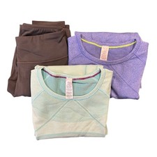 Athleta & Ivivva Girls Large Athleisure Bundle Leggings + 2 Tops