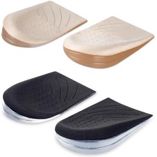 2 Pairs 3 Layers Medial Lateral Heel Wedge Silicone Insoles - Corrective Ad