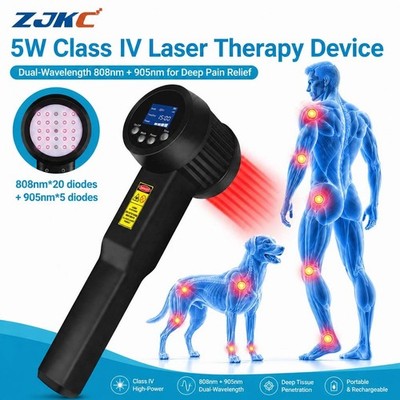 5W 5x905+20x808nm Laser Therapy Device for Improve Joint Mobility, Portable