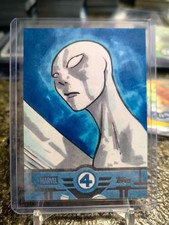 2026 Topps Marvel Finest Fantastic Four 65th SILVER SURFER Sketch Card 1/1 L01