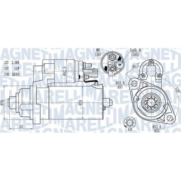 Magneti Marelli Anlasser Starter 1,7Kw Passend FüR Seat Cordoba Ibiza Skoda-image