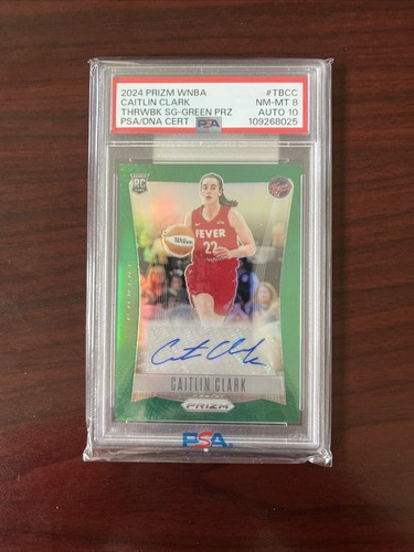 2024 Prizm Caitlin Clark Rookie Auto #Tb-CC Green