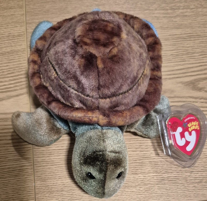 Ty Beanie Babies  SPEEDSTER the Not So Speedy Leather Back Sea Turtle MWMTS 2004