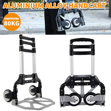 80KG Heavy Duty Lightweight Folding Hand Sack Trolley Truck Barrow Cart Wheel UK