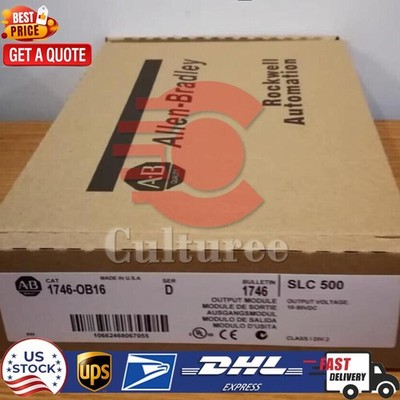 Allen Bradley 1746-OB16 SER D SLC 500 PLC Output Module  US Free Tax