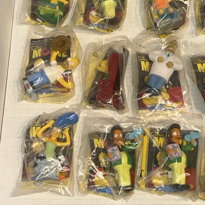 The Simpsons Movie Figures Burger King 2007 New Sealed Lot Of 18