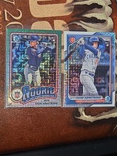 Pete Crow-Armstrong 2024 Bowman Chrome Mega Box MOJO Refractor RC Lot #85 ROY-13