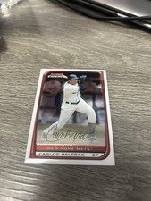 Autographed 2008 Topps Carlos Beltran Bowman Chrome Baseball Card New York Mets