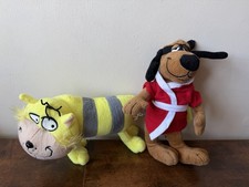 Vintage PMS Hong Kong Phooey & Spot Cat Plush Pair Hanna-Barbera Warner Bros