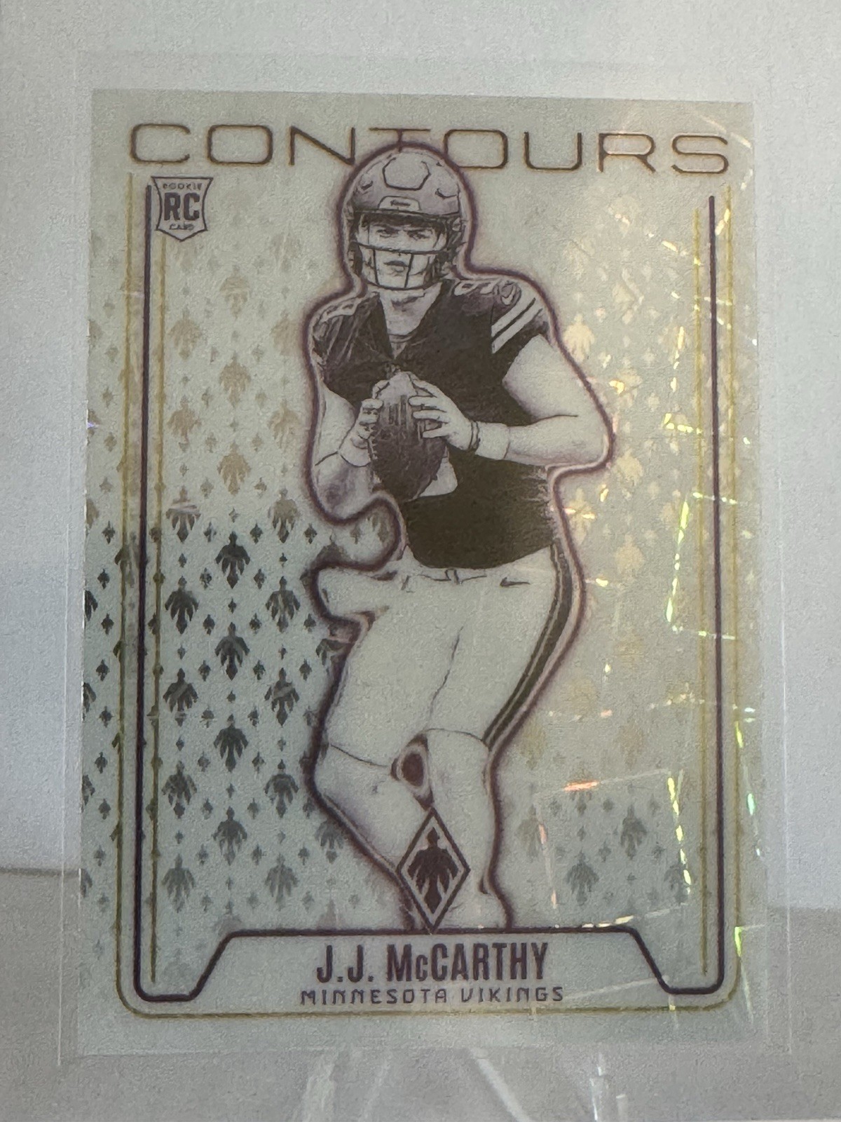 2024 Panini Phoenix - Contours J.J. McCarthy #CON-JMY Lazer (RC)