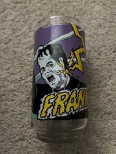 Universal Monsters Frankenstein Glass Universal City Studios 1980 Vintage