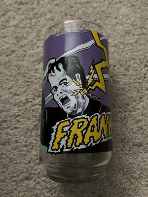 Universal Monsters Frankenstein Glass Universal City Studios 1980 Vintage