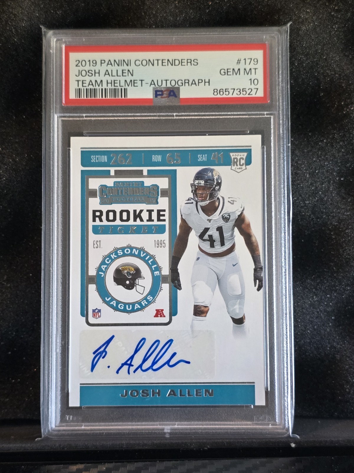 2019 Contenders Ticket Variation Josh Hines-Allen PSA 10 Rookie Auto RC 0b6c