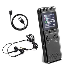 32GB Digital Voice Activated Recorder Audio Recording Device Meetings Tool
