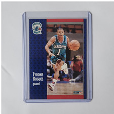 Fleer 1991-92 Muggsy Bogues #17 Charlotte Hornets NBA Basketball Card