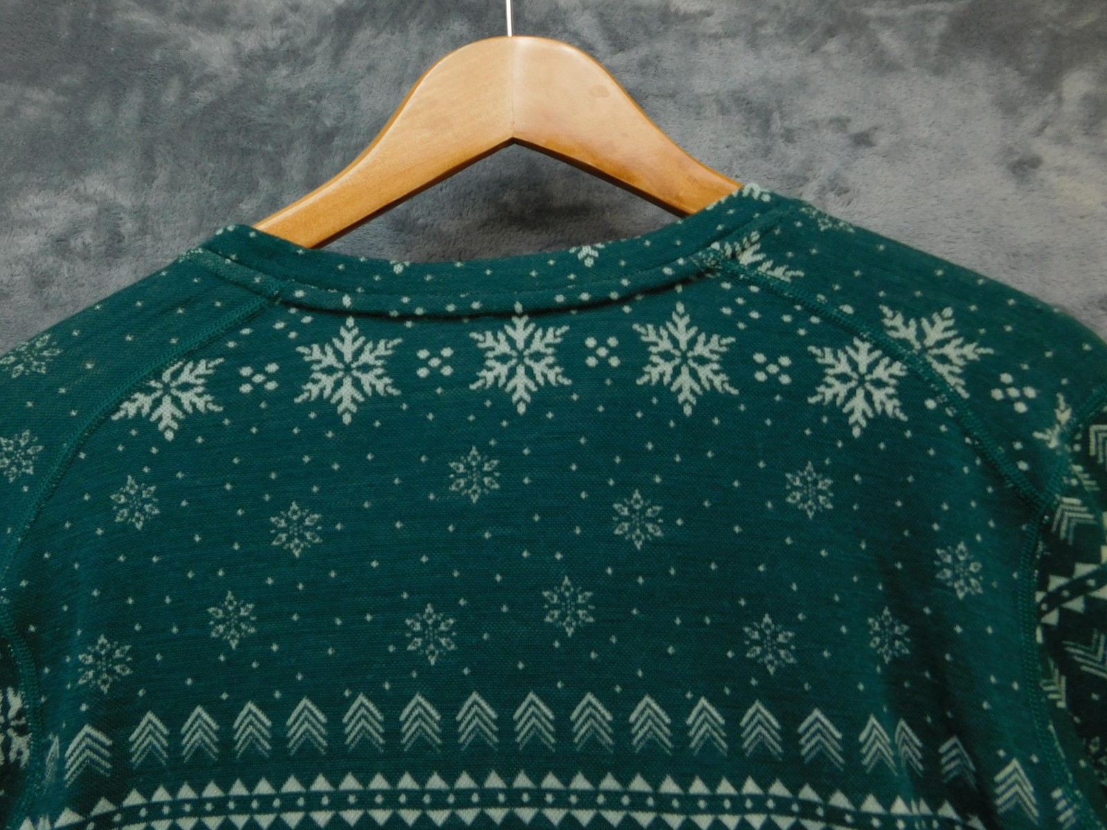 Terramar Merino Woolskins Base Layer Set Mens XL Green Snowflake Thermal