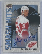 2025-26 UD RED WINGS CENTENNIAL SMASH HITS AUTO 1:360 PACKS DARREN MCCARTY #SH-6
