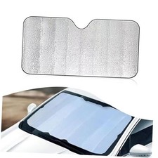 1 PC Car Windshield Sunshade, 55.1 x 27.5 Double 1 PC 55.1" x 27.5" Silver