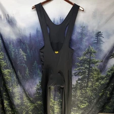 Nashbar Size Medium Solid Black Padded Cycling Bib Pants