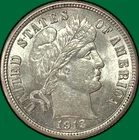 1913 Barber Dime Brilliant Uncirculated BU Coin #35234